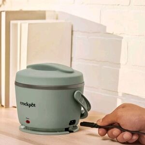 Crockpot Lunch Crock 20 Oz Moonshine Green Portable Detachable Cord Open Box